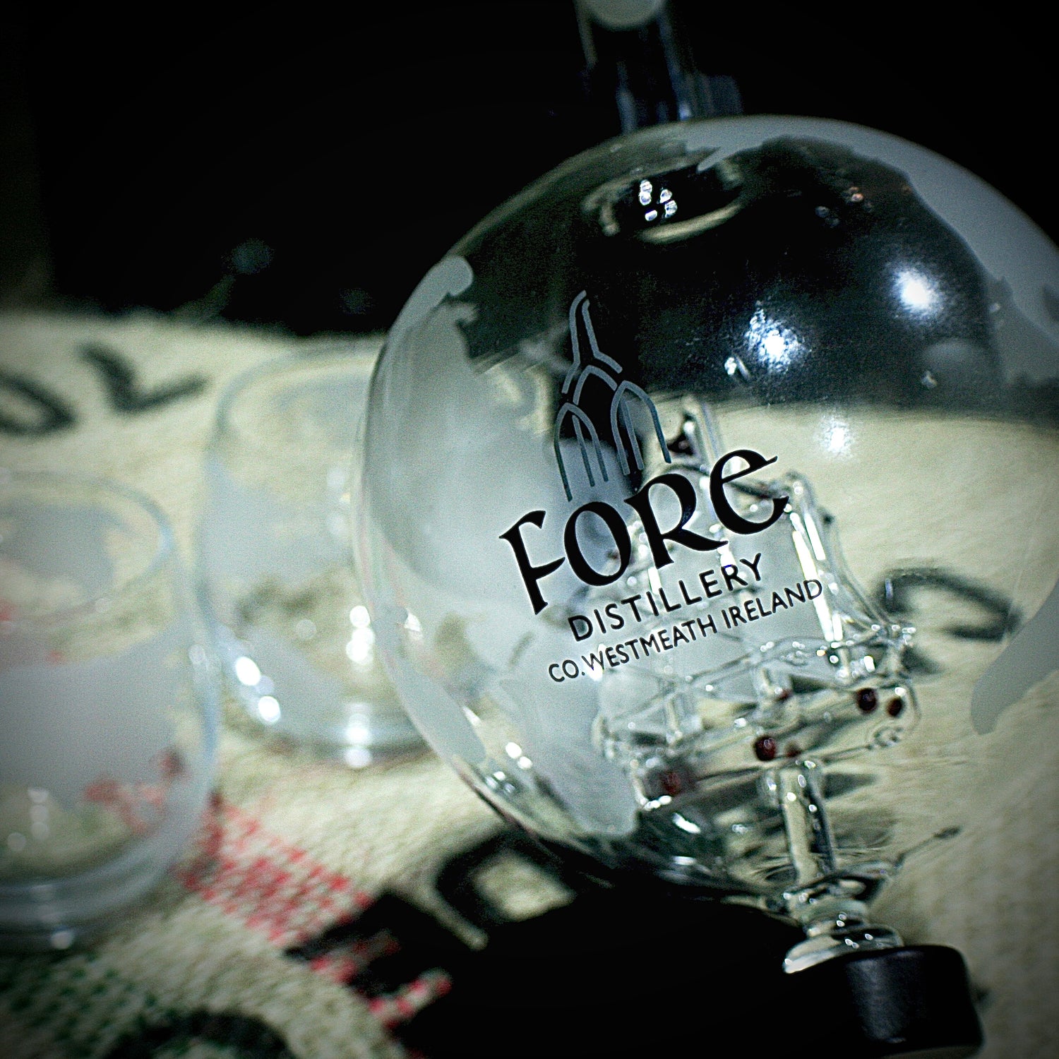 Fore Distillery Globe Decanter Front