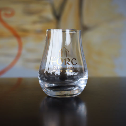Fore Distillery branded 120ml dram glass 