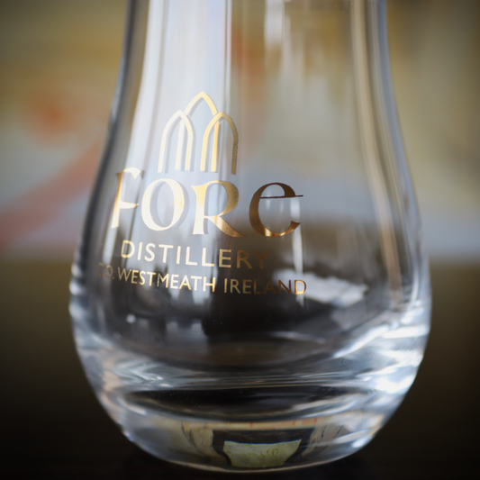 Fore Distillery branded 120ml dram glass- Foil brand 