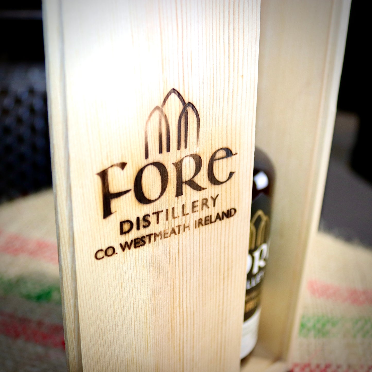 Fore Distillery Slide Case Hot Ironed Logo on Front Panel