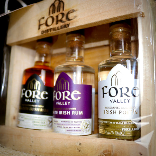 Fore Valley Alcohol Trio Bundle 200ml Bottles close up